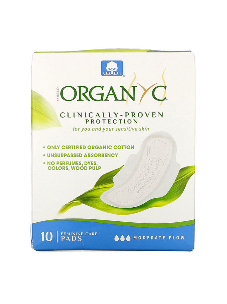 Organyc Wipes, hypoallergéniques, coton biodégradable