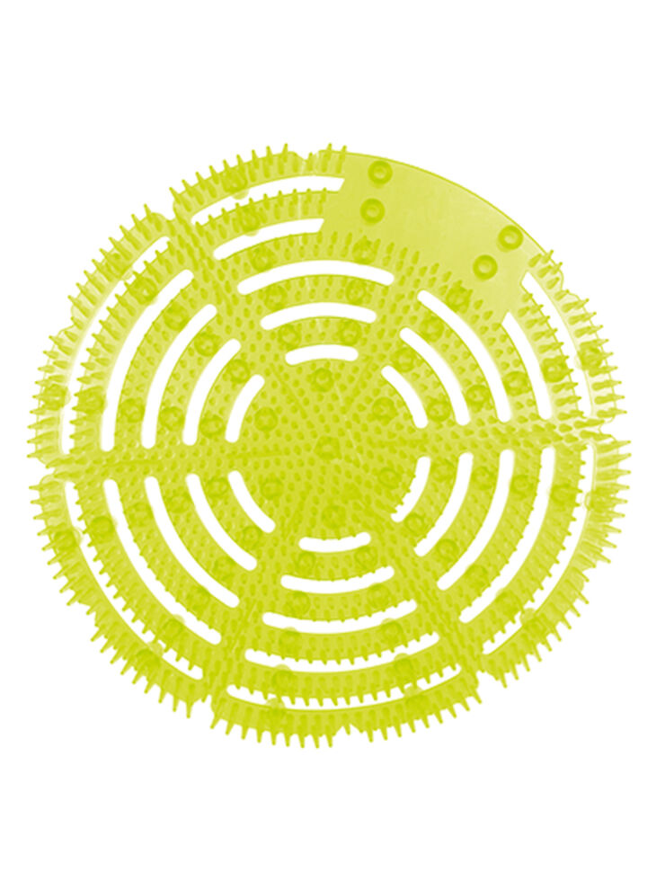 Anti-splash, deodorizing and splash guard urinal screen for toilet bowl