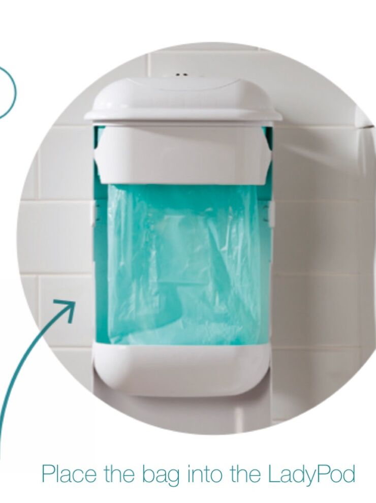 LadyPod LinerKit continuously pre-cut bags for feminine unit