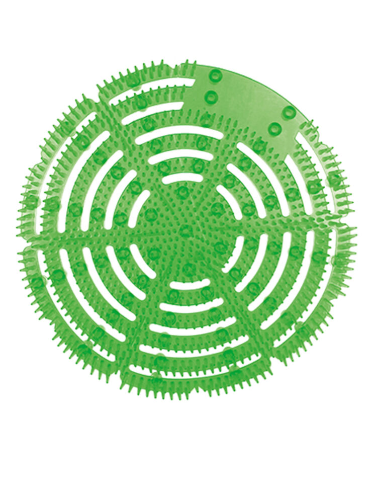 Anti-splash, deodorizing and splash guard urinal screen for toilet bowl